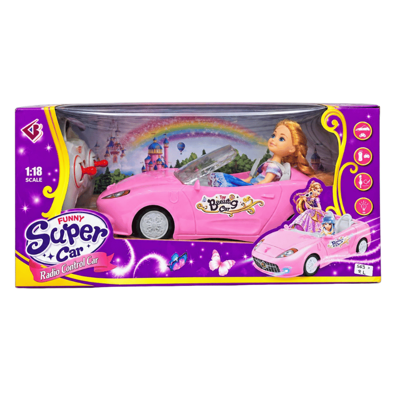 Carro control remoto con muñeca